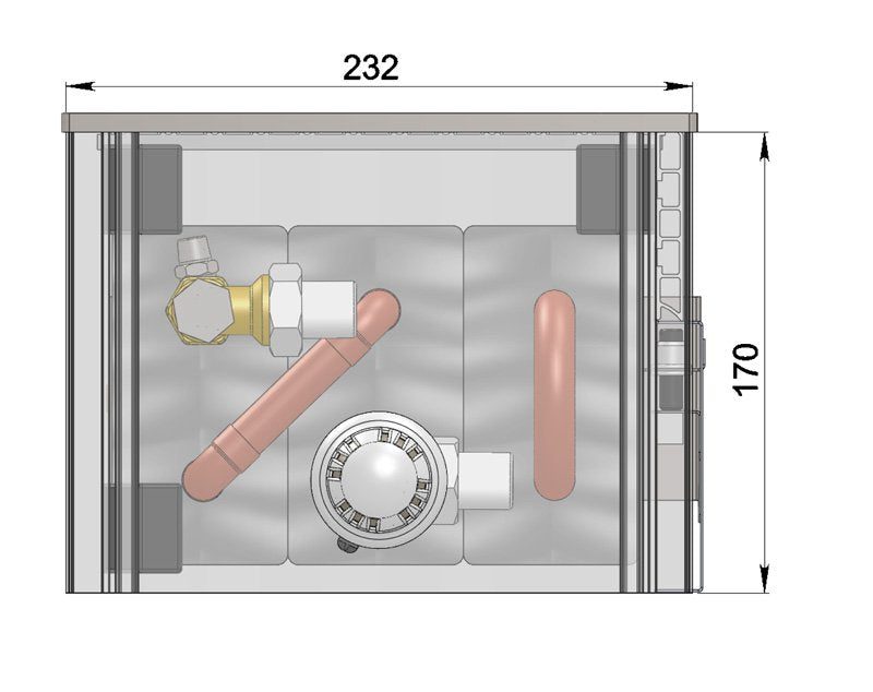 Wall-mounted convector NW170 